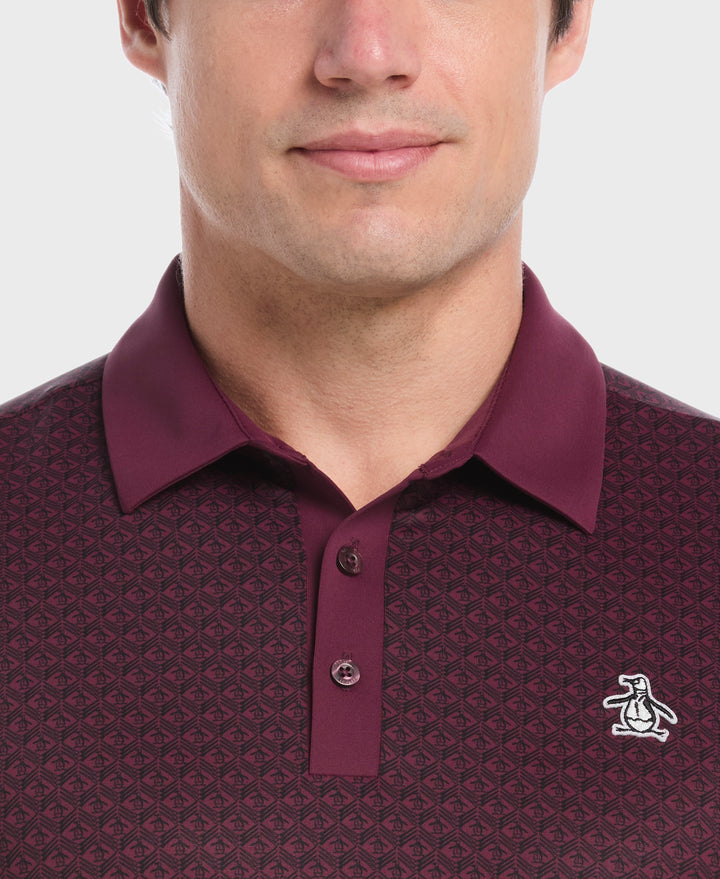 Pete's Tee Time Golf Polo (Mauve Wine) 
