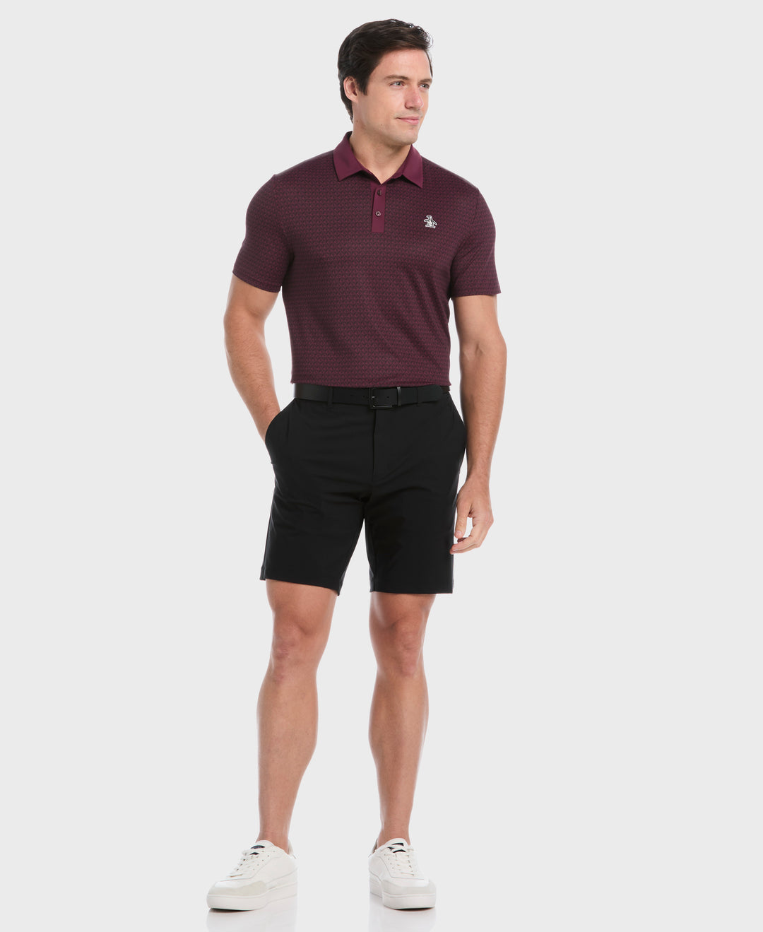 Pete's Tee Time Golf Polo (Mauve Wine) 