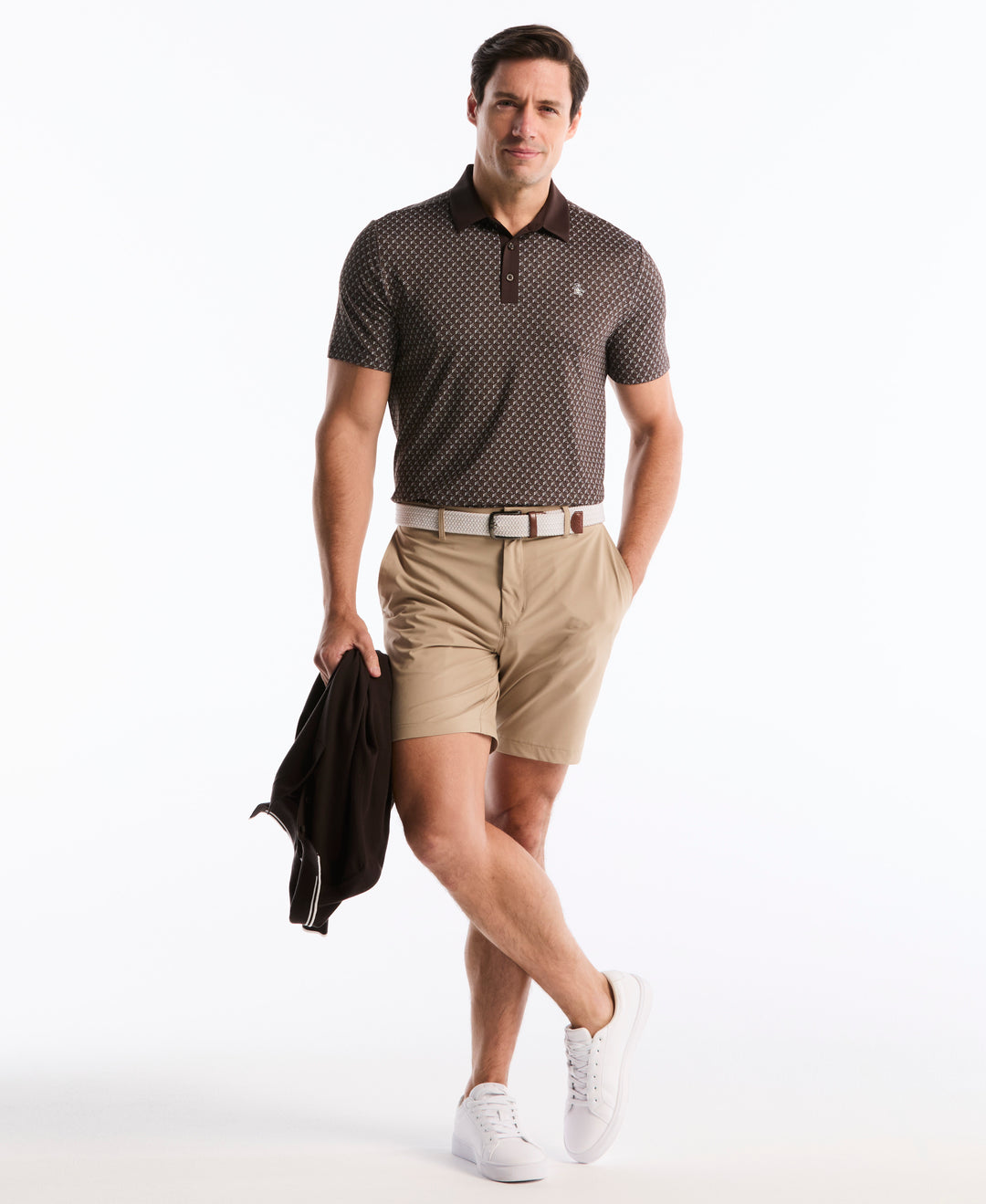 Pete's Tee Time Golf Polo (Chocolate Torte) 