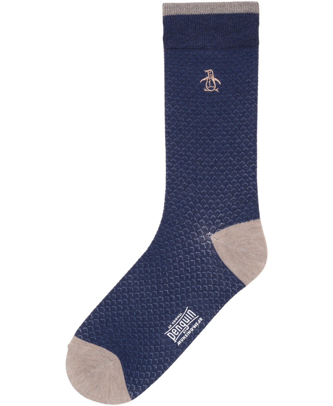 Pico Pattern Dress Sock (Navy) 