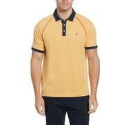 Piped Jacquard Polo (Mineral Yellow) 