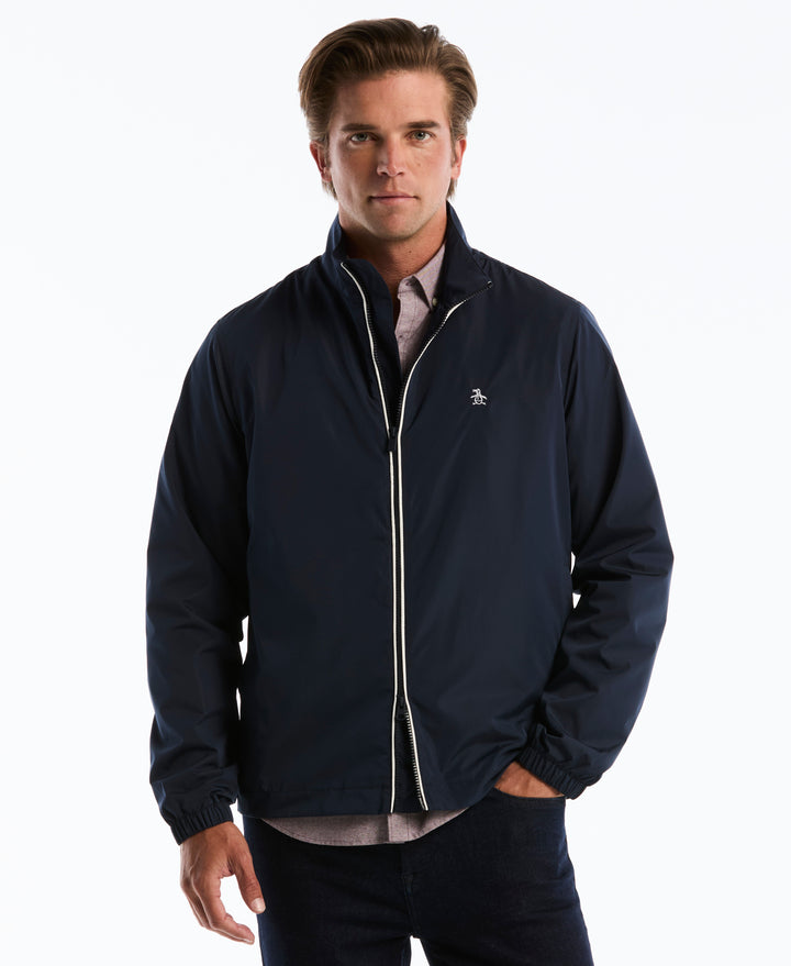 Piped Shell Windbreaker (Dark Sapphire) 