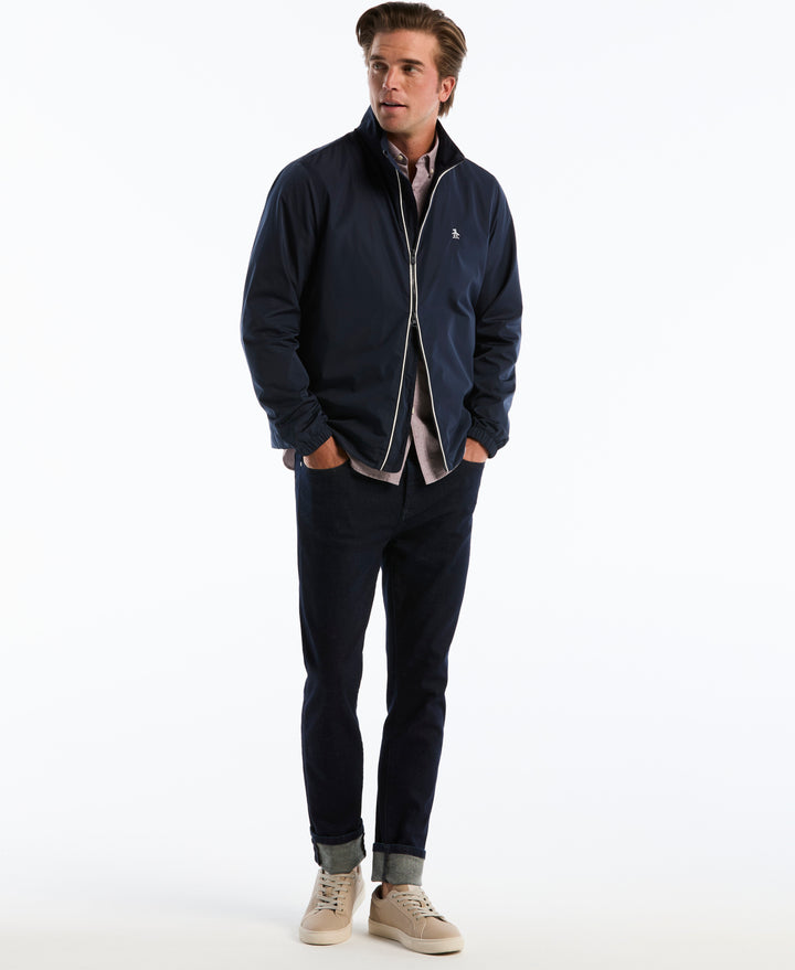 Piped Shell Windbreaker (Dark Sapphire) 