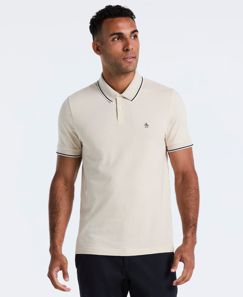 Pique Contrast Tipping Polo – Original Penguin US