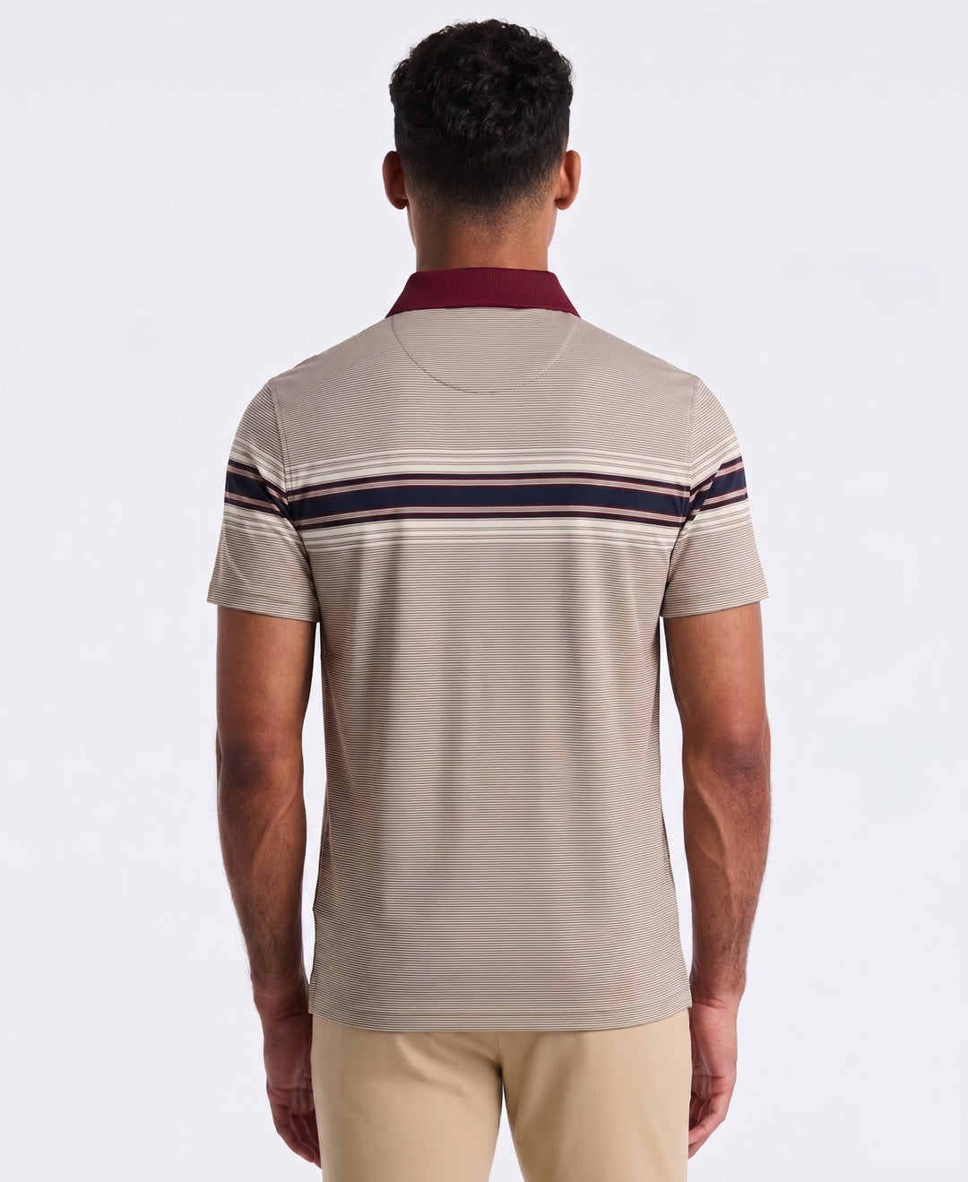 Pique Engineered Stripe Polo-Polos-Original Penguin