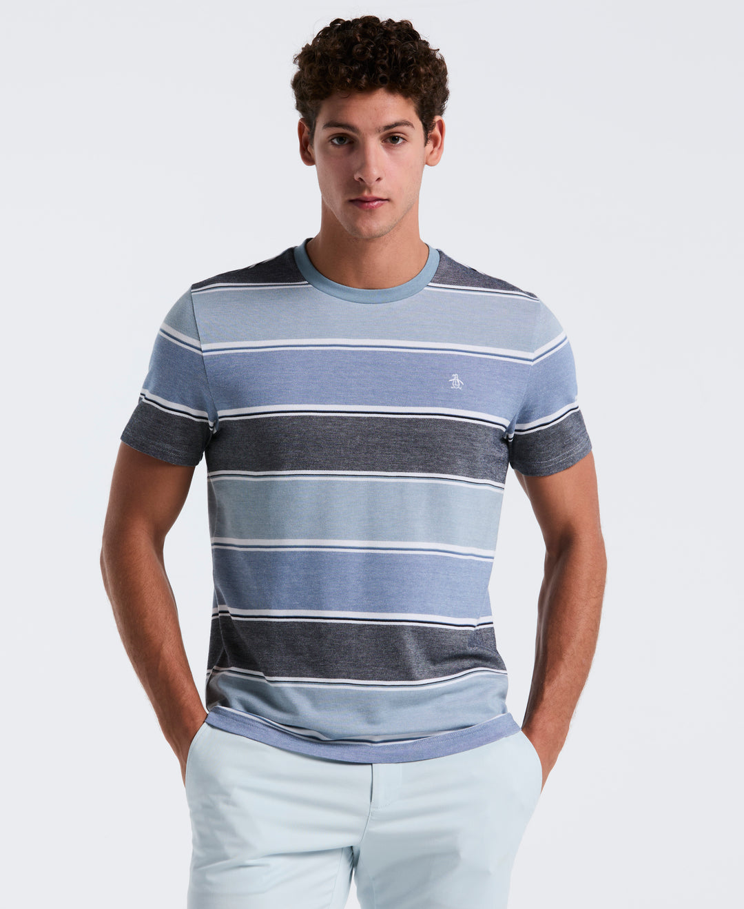 Pique Gradient Stripe Tee (Citadel) 