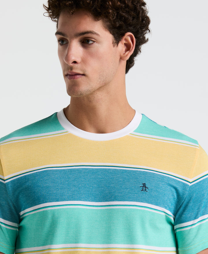 Pique Gradient Stripe Tee (Popcorn) 