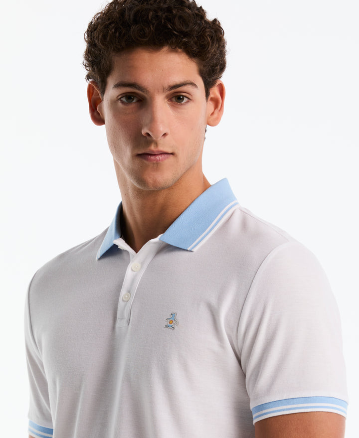 Argentina National Cotton Pique Polo (Bright White) 