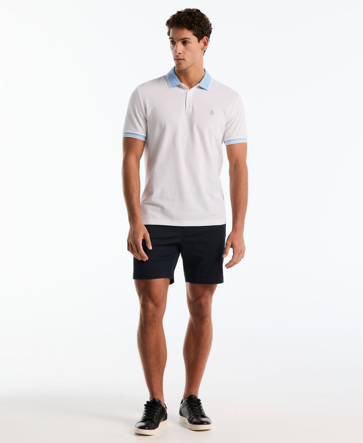 Argentina National Cotton Pique Polo (Bright White) 