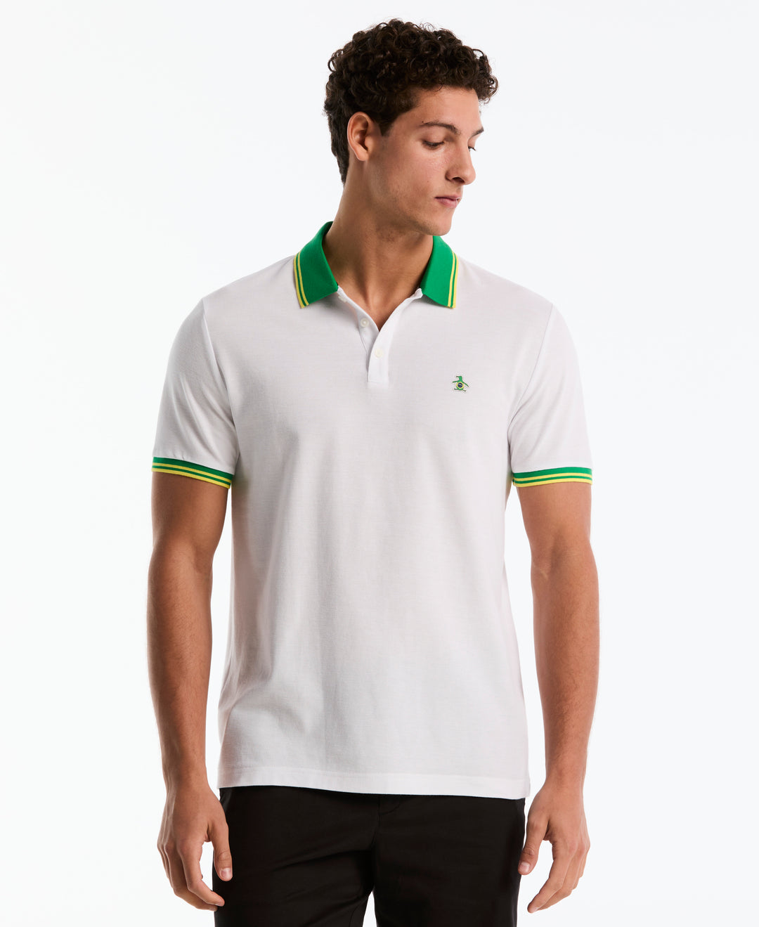 Brasil National Cotton Pique Polo (Bright White) 