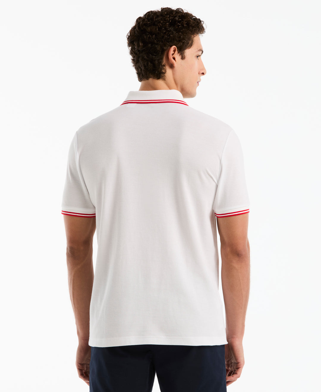 England National Pique Cotton Polo (Bright White) 