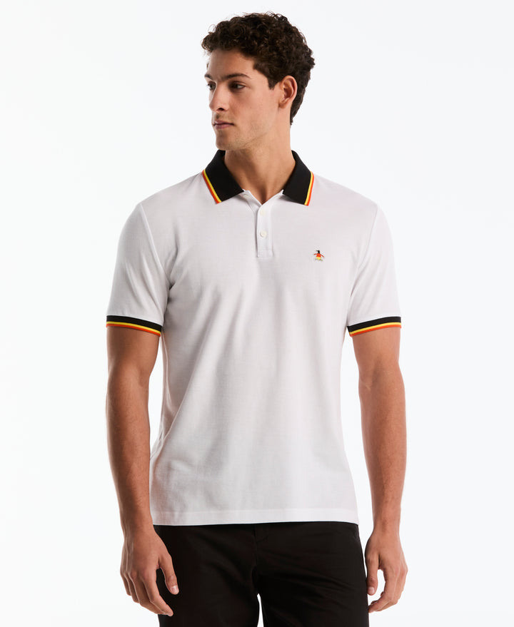 Cotton Pique National Polo Germany (Bright White) 