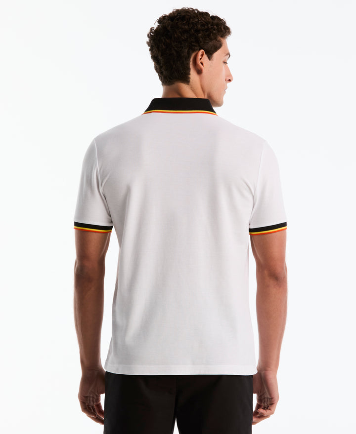 Cotton Pique National Polo Germany (Bright White) 