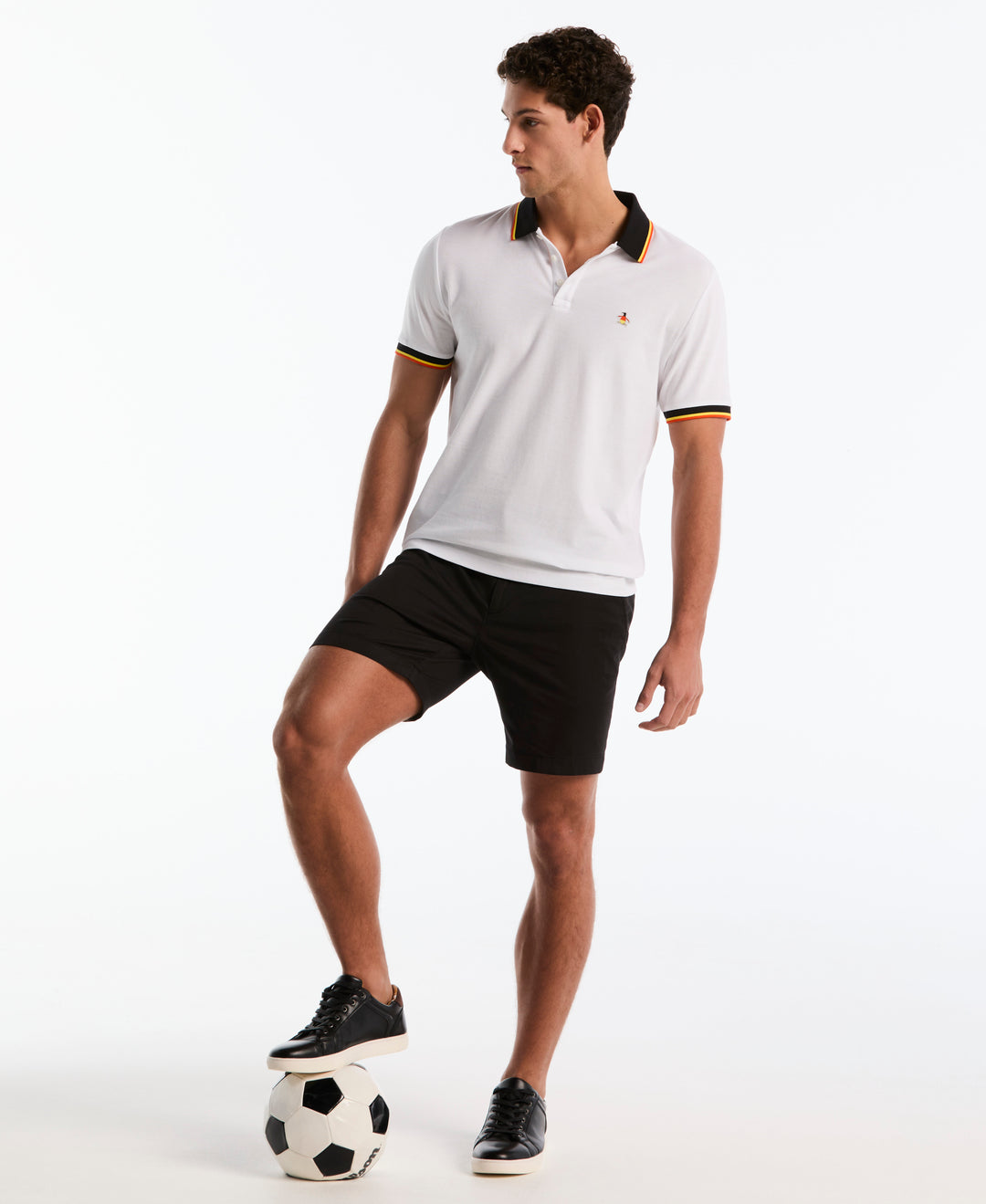 Cotton Pique National Polo Germany (Bright White) 