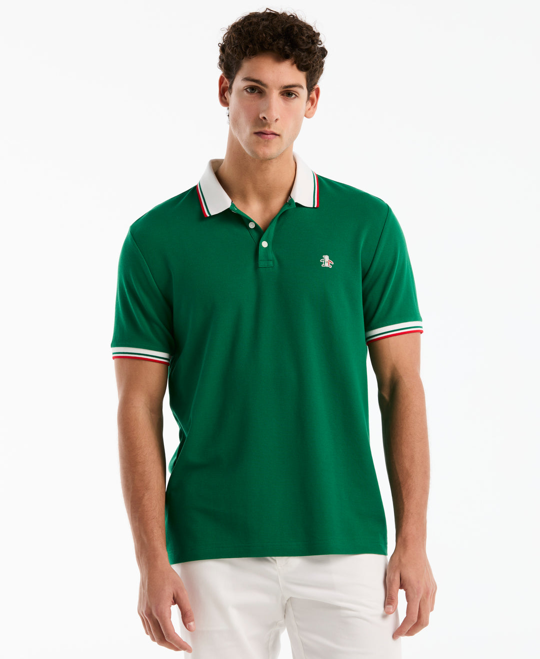 Cotton Pique National Polo (Green Jacket) 