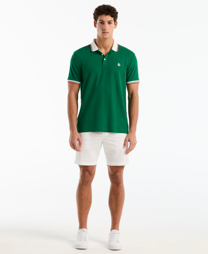 Cotton Pique National Polo (Green Jacket) 