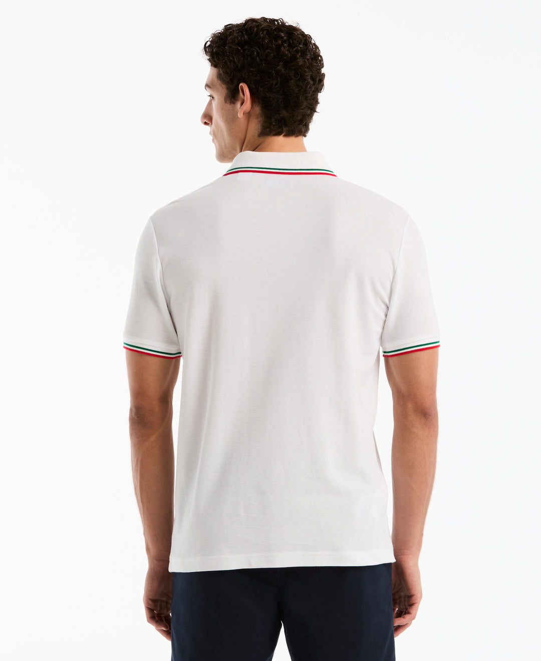 Cotton Pique National Polo (Bright White) 