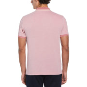 Pique Polo with Tipping (Dusty Rose) 