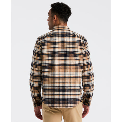 Cotton Plaid Flannel Shirt Jacket (Birch) 