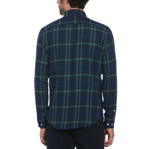 Plaid Flannel Shirt (Medieval Blue) 