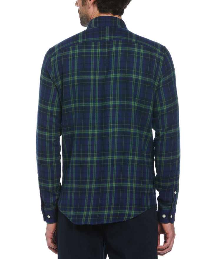 Plaid Flannel Shirt (Medieval Blue) 