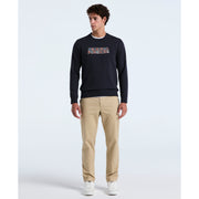 Plaid Logo Graphic Fleece Crewneck (Sapphire Htr) 