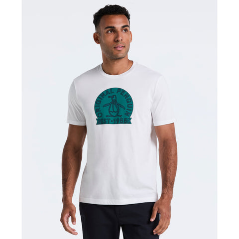 Plaid Penguin Graphic Tee (Bright White) 