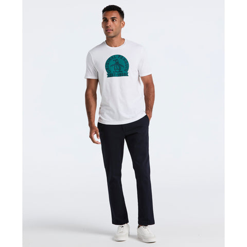 Plaid Penguin Graphic Tee (Bright White) 