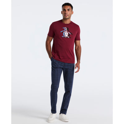 Plaid Stretch Twill Chino Pant (Dark Sapphire) 