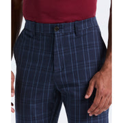 Plaid Stretch Twill Chino Pant (Dark Sapphire) 