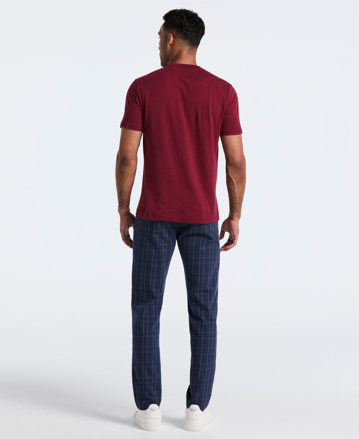 Plaid Stretch Twill Chino Pant (Dark Sapphire) 