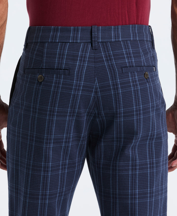 Plaid Stretch Twill Chino Pant (Dark Sapphire) 