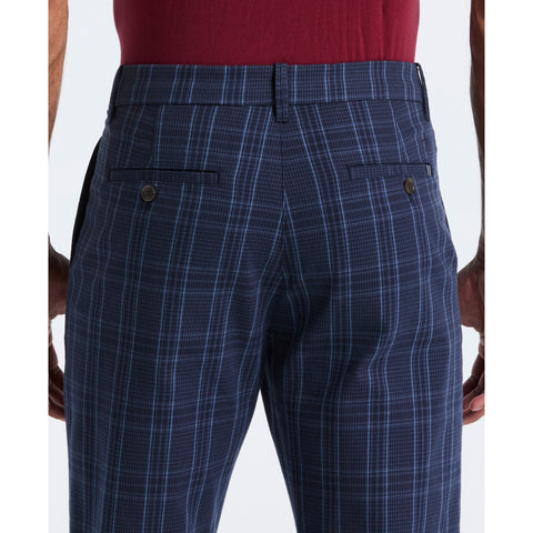 Plaid Stretch Twill Chino Pant (Dark Sapphire) 