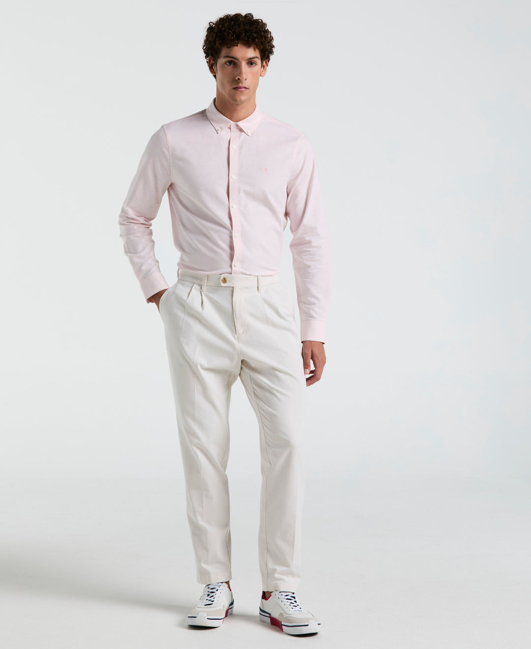 Pleated Chino Trousers (Birch) 