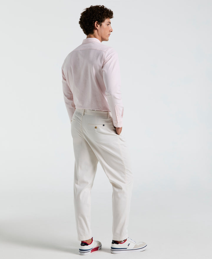 Pleated Chino Trousers (Birch) 
