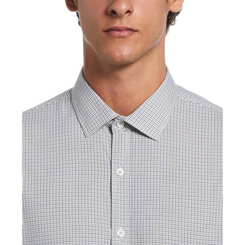 Plum Mini Check Print  (Taupe) 