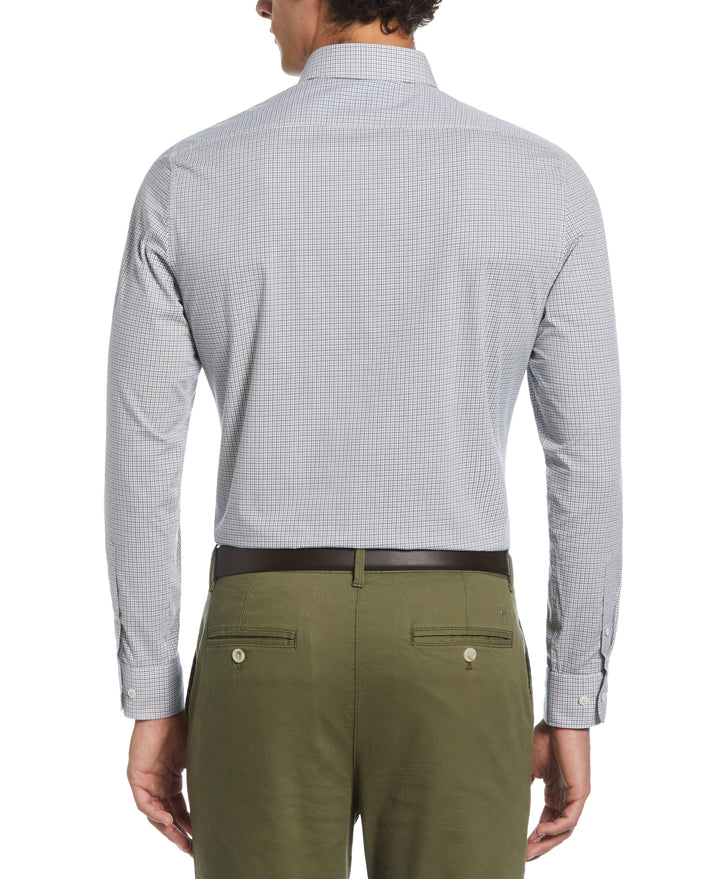 Plum Mini Check Print  (Taupe) 