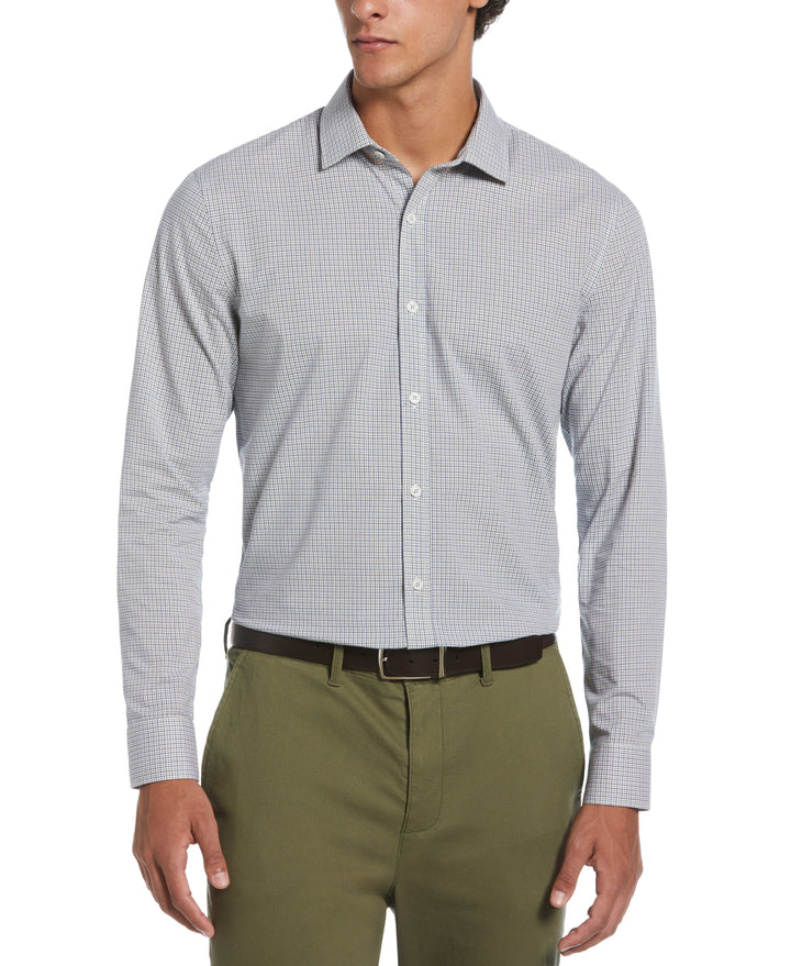 Plum Mini Check Print  (Taupe) 