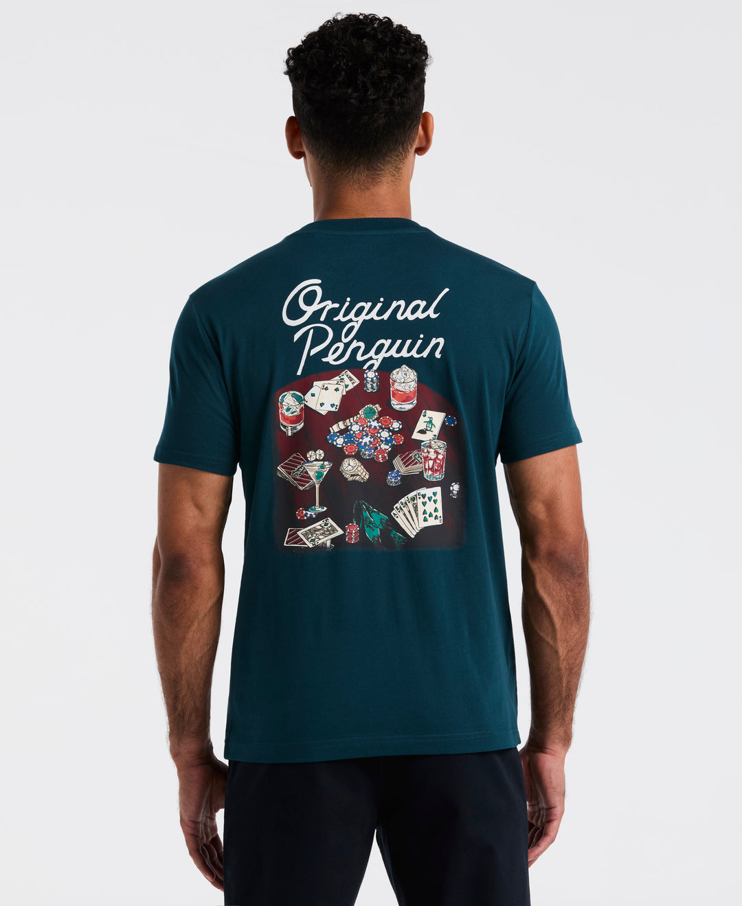 Poker Scene Graphic Tee (Reflecting Pond) 
