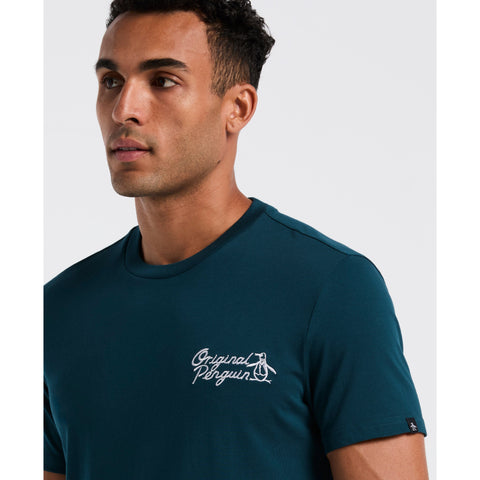 Poker Scene Graphic Tee (Reflecting Pond) 