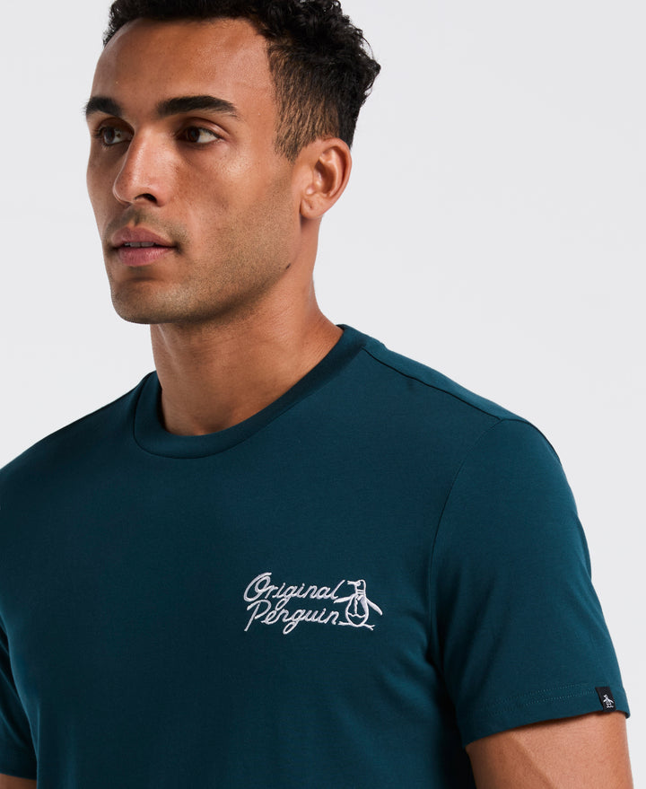 Poker Scene Graphic Tee (Reflecting Pond) 