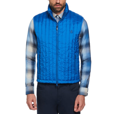 Poly Fill Vertical Channel Vest (Classic Blue) 