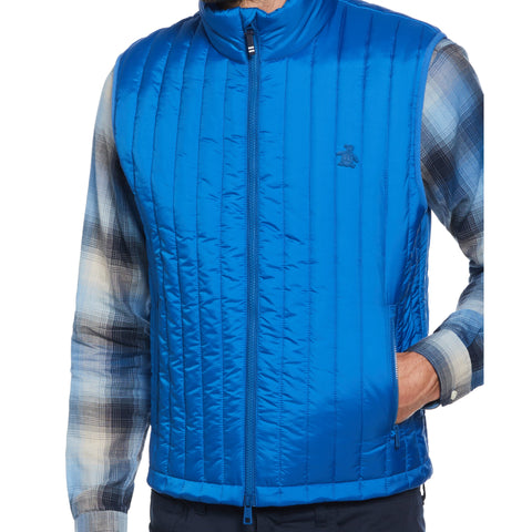 Poly Fill Vertical Channel Vest (Classic Blue) 