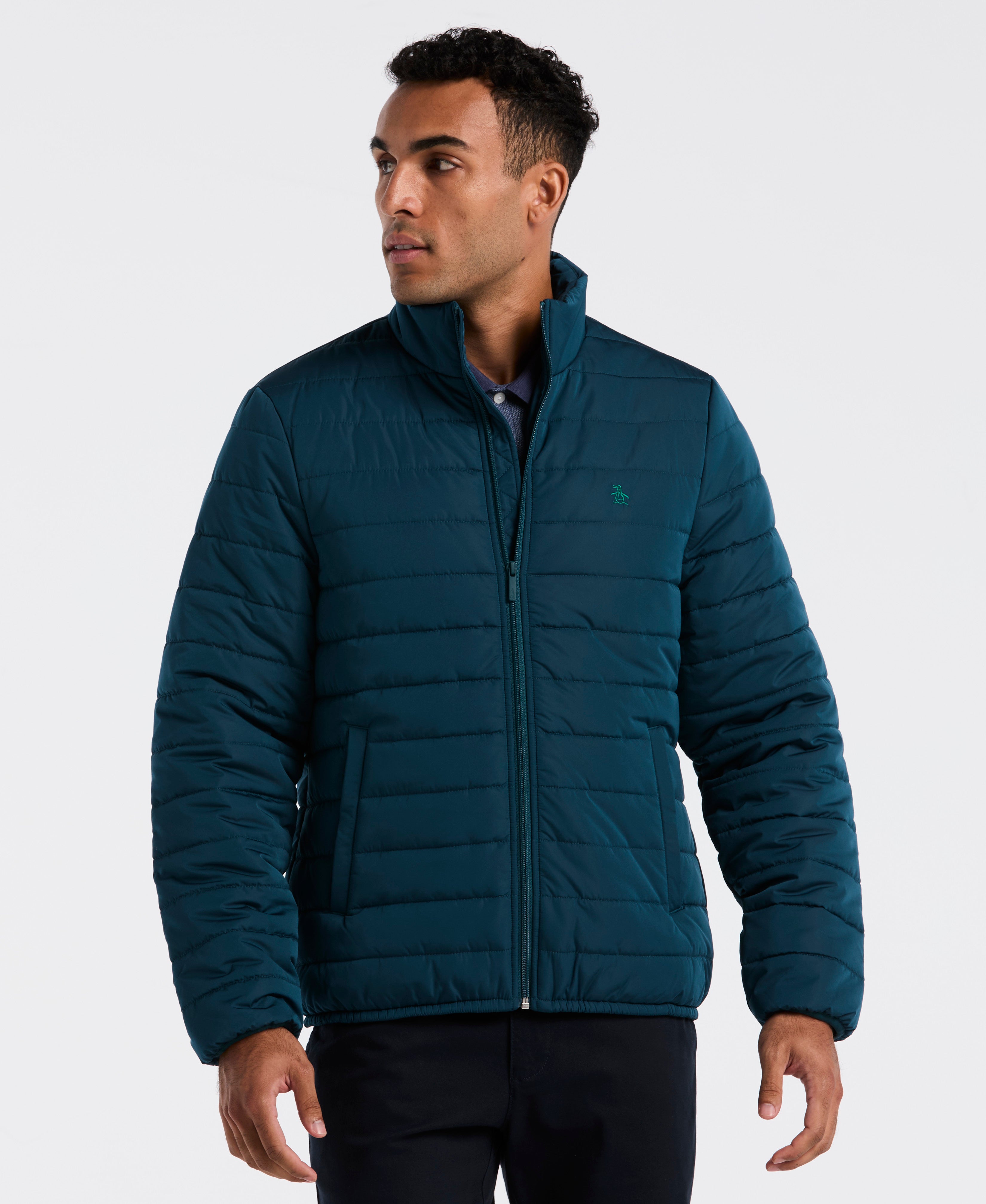 Polyfill Full Zip Puffer Jacket – Original Penguin US