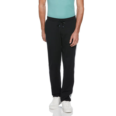 Ponte Side Stripe Jogger Trousers (True Black) 