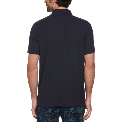 Pique Pop Polo (Dark Sapphire) 