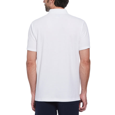 Pique Pop Polo (Bright White) 