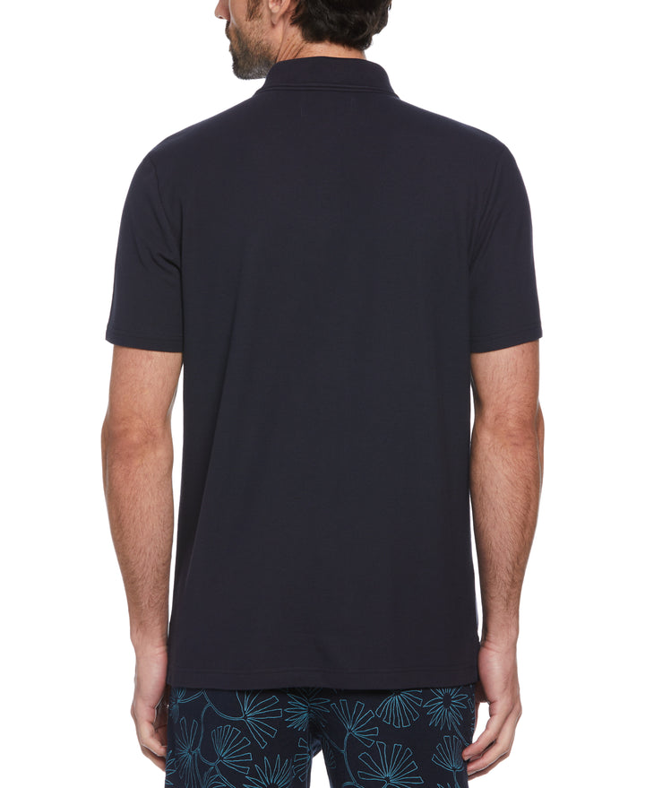 Pique Pop Polo (Dark Sapphire) 