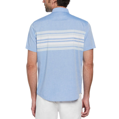 Poplin Chest Stripe Shirt (Skydiver) 