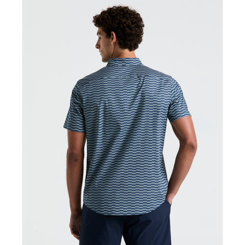 Poplin Line Geo Shirt (Sargasso Sea) 
